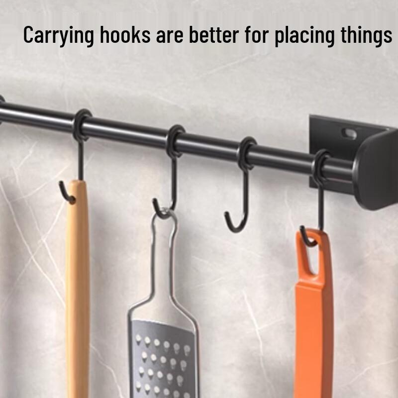 Beifu Carbon Steel No-Drill Wall-Mounted Kitchen Storage Rack