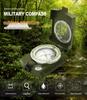 American Military Green Multifunctional Metal Compass K4580 - High Precision, Luminous, Outdoor Use