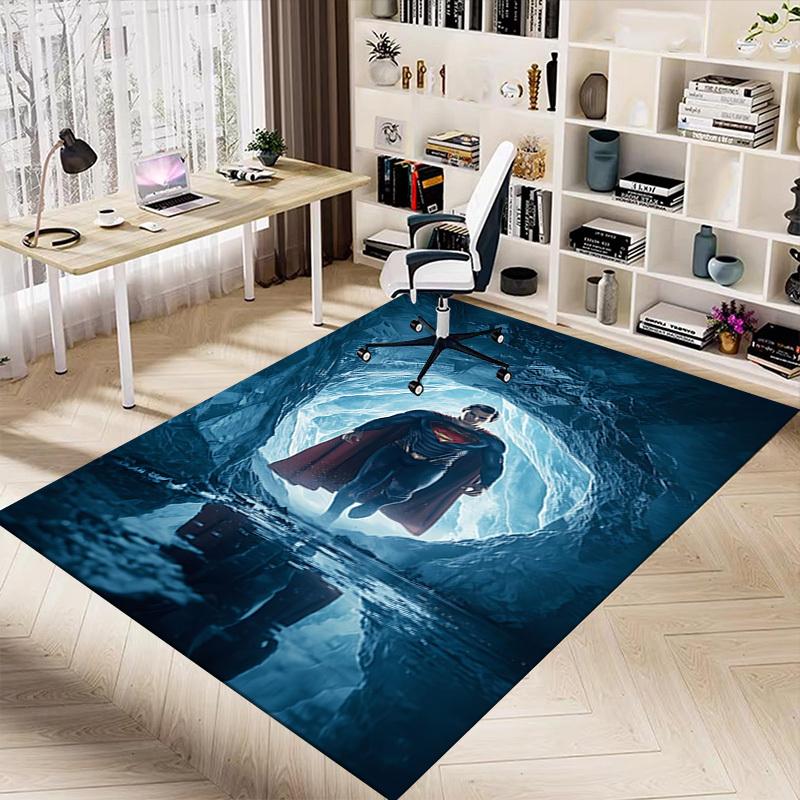 1pc Superman, Ice_Cave Carpet, for Home & Office Decor, Desk Chair Carpet, Festive Gift,Conference Room CarpetL1254