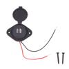 3.1A Dual Usb Charger Socket Car Charger Dual Waterproof Adapter Power Socket