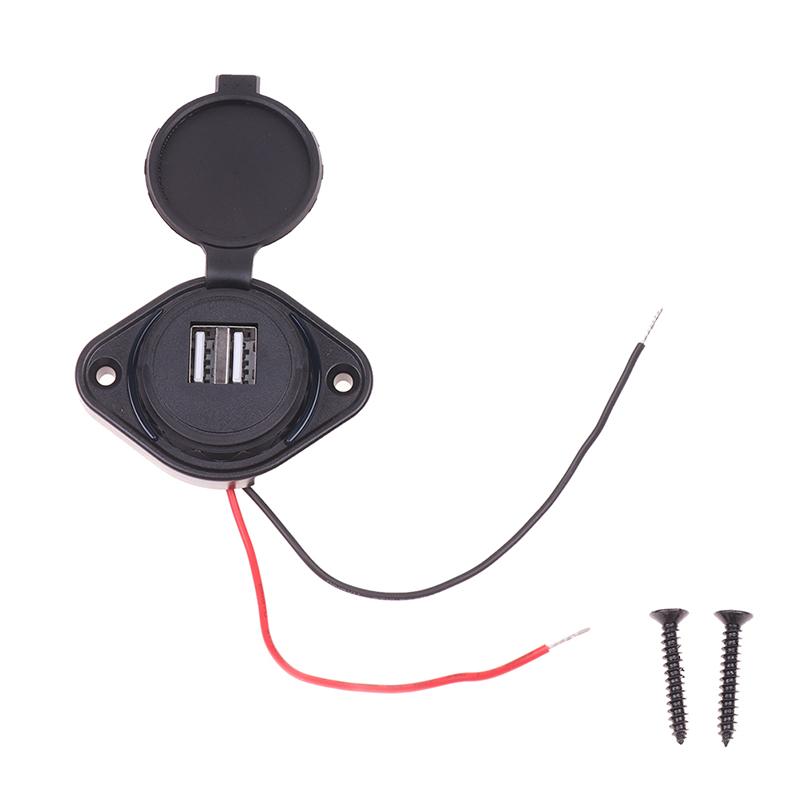 3.1A Dual Usb Charger Socket Car Charger Dual Waterproof Adapter Power Socket