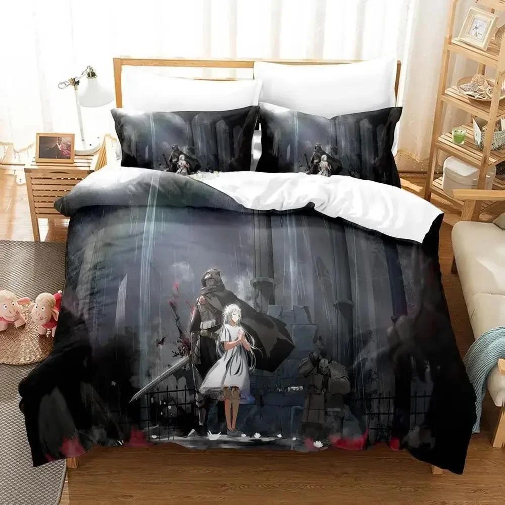 3D Print Game Ender Lilies Quietus Of The Knights Bedding Set Cartoon Anime Three-Piece Set Adult Kid Bedroom Duvet Cover Sets