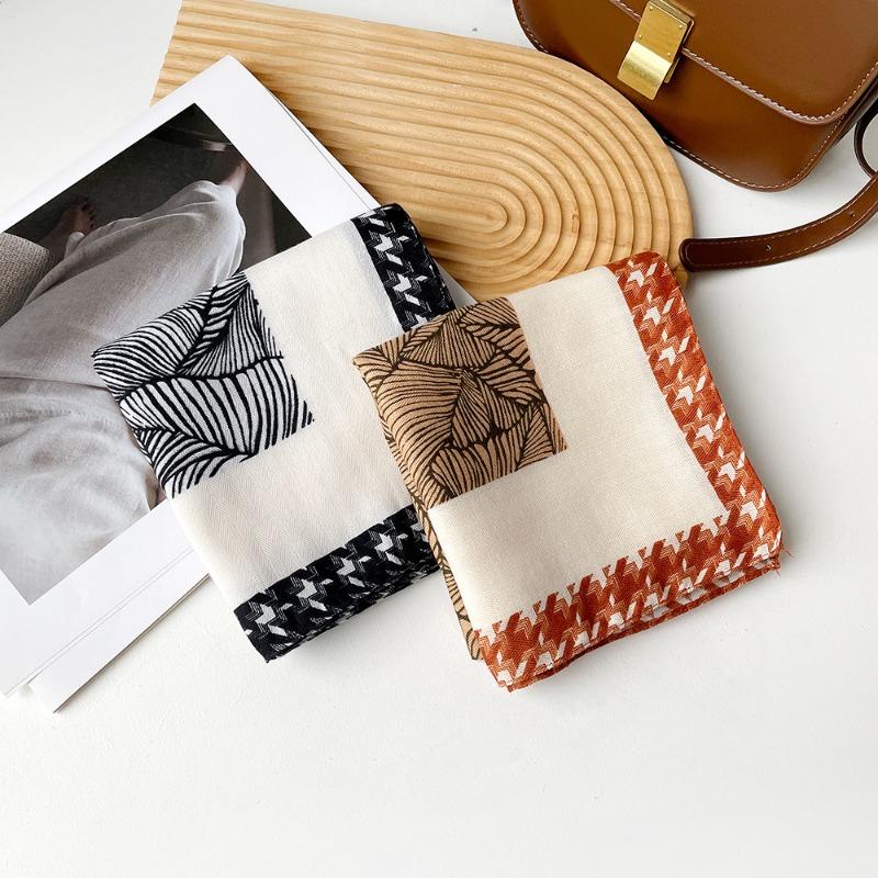 Women S Versatile Fashion Silk Like Square Scarf All Season Sun Protection
