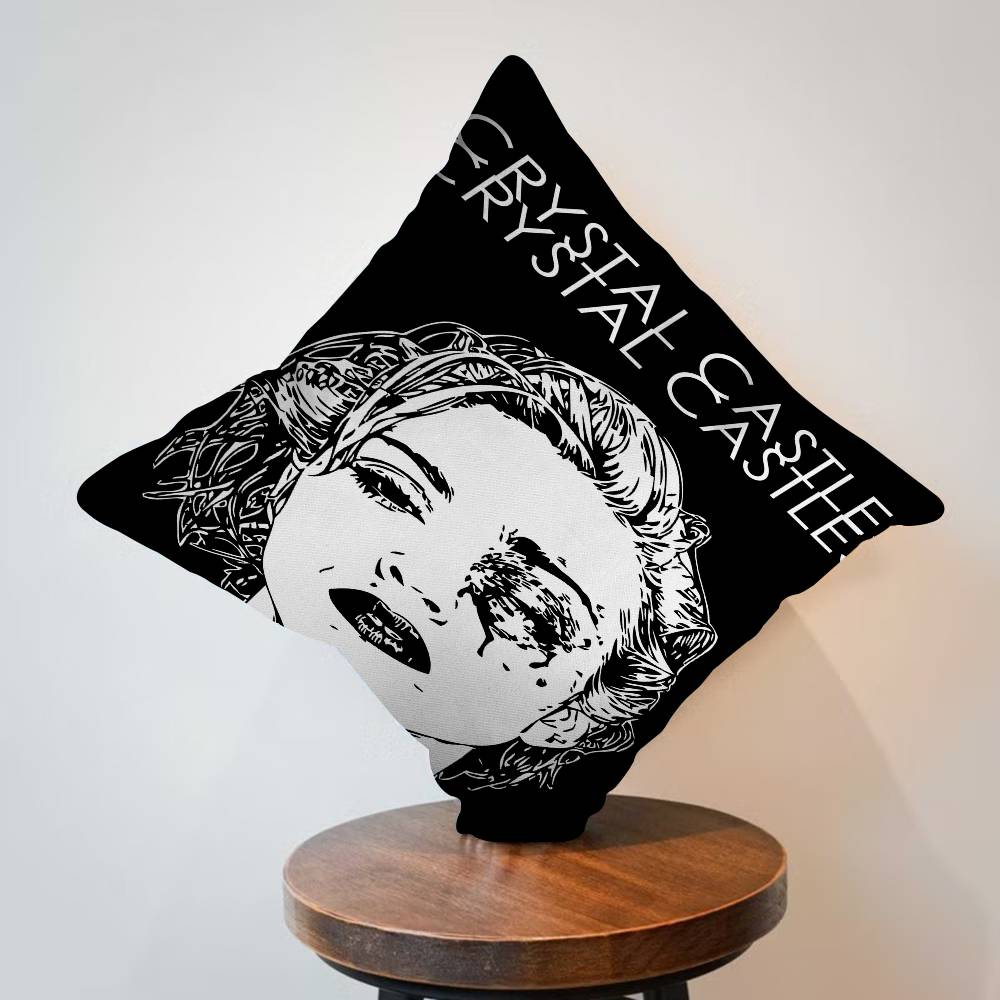 Band C-Crystal Castles Lucky Dragon Pillow Cover Sofa Cushion Cover Home Room Decoration Children Gift