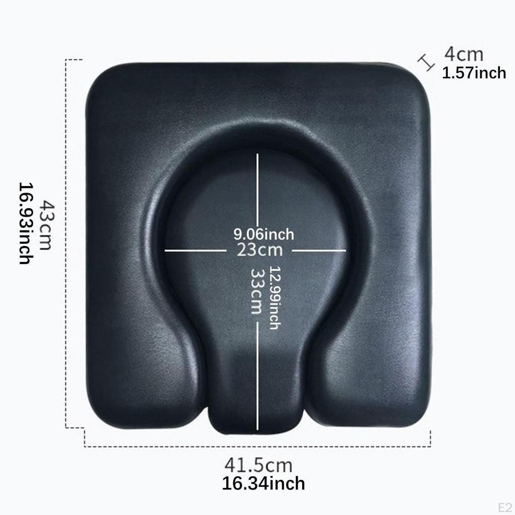 Commode Seat Cushion Cover Easy Clean Soft Portable Padded Toilet for Shower Seniors
