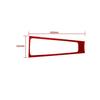 Red Carbon Fiber Gear Shift Frame Cover Trim For Porsche 718 Boxster Cayman