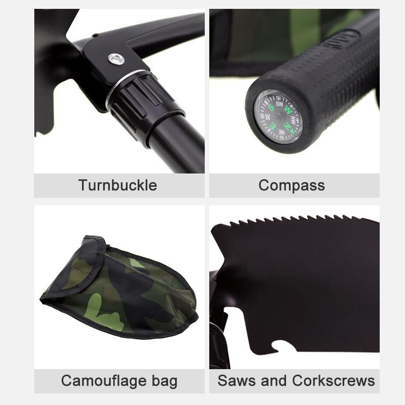 Camping Foldable Shovel Folding Garden Tool Stainless Steel Mini For Hoe Tools Farm Equipment Multifunctional Gardening Tactical