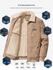 Herren Winter Cordjacke mit Samt, Lammwolle und Stehkragen - Trendige und dicke Mode für Freizeitkleidung