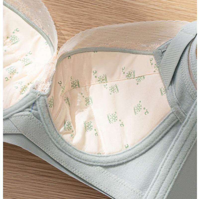 Sexy Lace Adjustable Bra Gathered and Breathable No-rim Side-lifting Bra To Prevent Breast Sagging