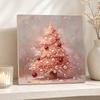 Kit Pittura Perle Mini Cornice Fai da Te Albero di Natale Perline Tela Pittura Decorazione Casa