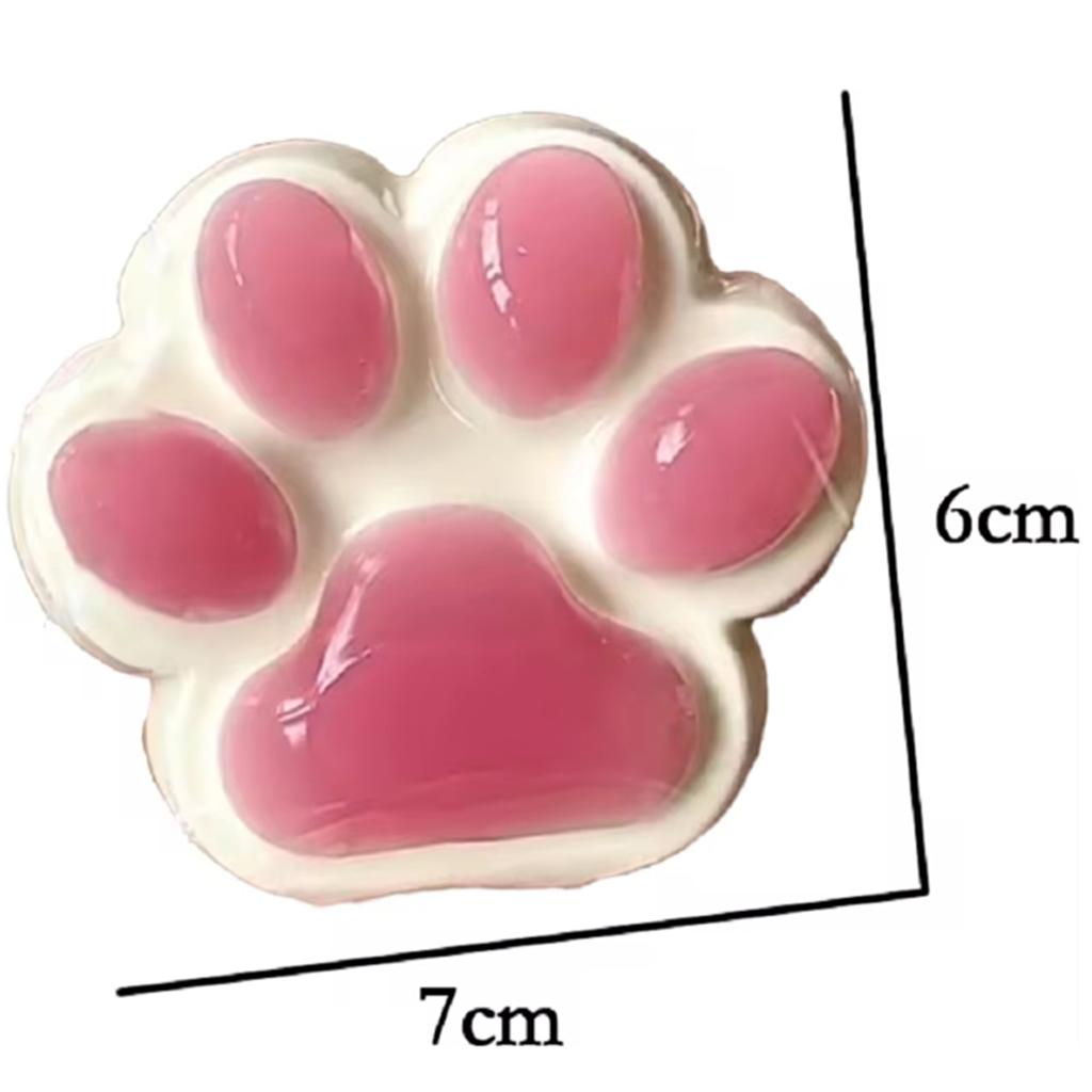Ease Cat Paw Fruit Strawberry Pineapple Plush Rubber Massage Pad Stress Ease Hand And Foot Relaxation Toy Gift