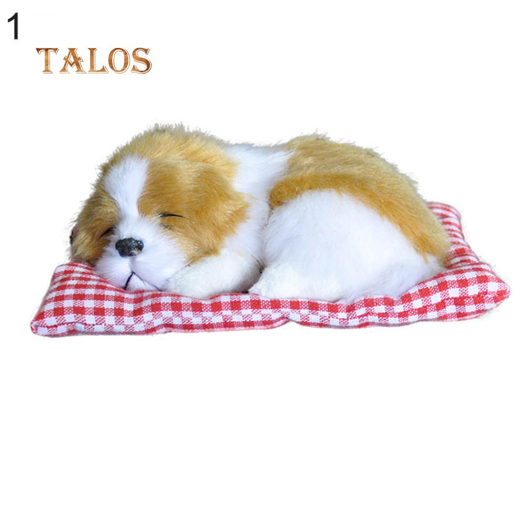 

Игрушка спящий щенок из искусственного меха с звуковыми эффектами жёлтый