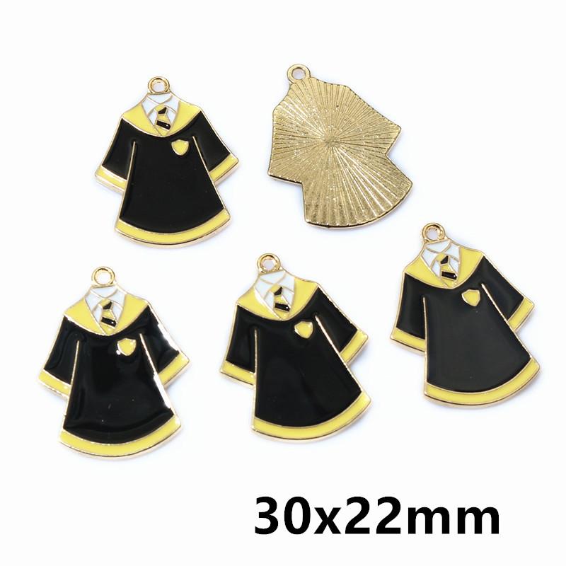 10Pcs Enamel Graduation Hat Charms Pendant for Necklaces Earrings DIY Jewelry Making Decorations Accessories Findings