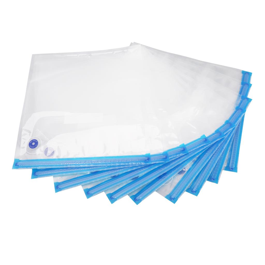 10Pcs Food Vacuum Bag Odorless Space Saving Vacuum Sler Bag with Pump for Home Supermarket