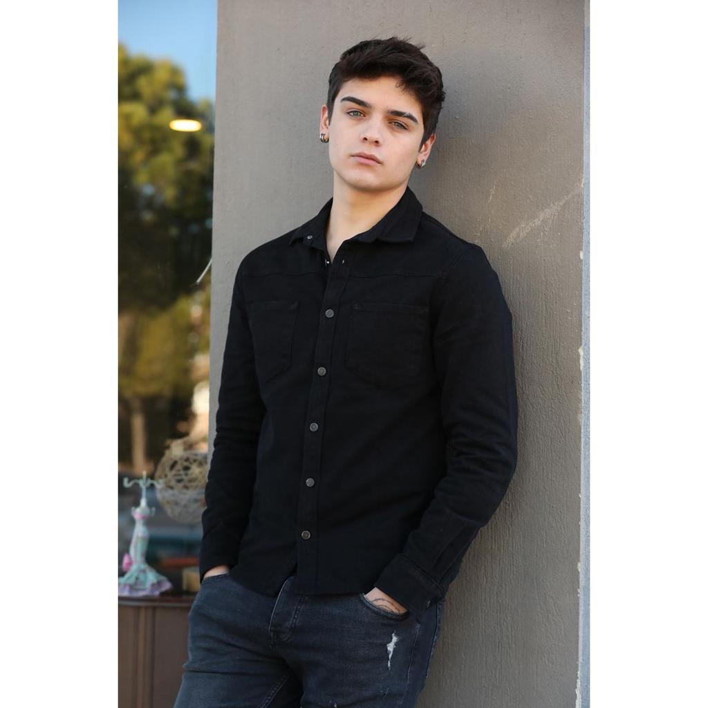 Acquisto \u003ecamicia nera jeans uomo Grande vendita - OFF 63%