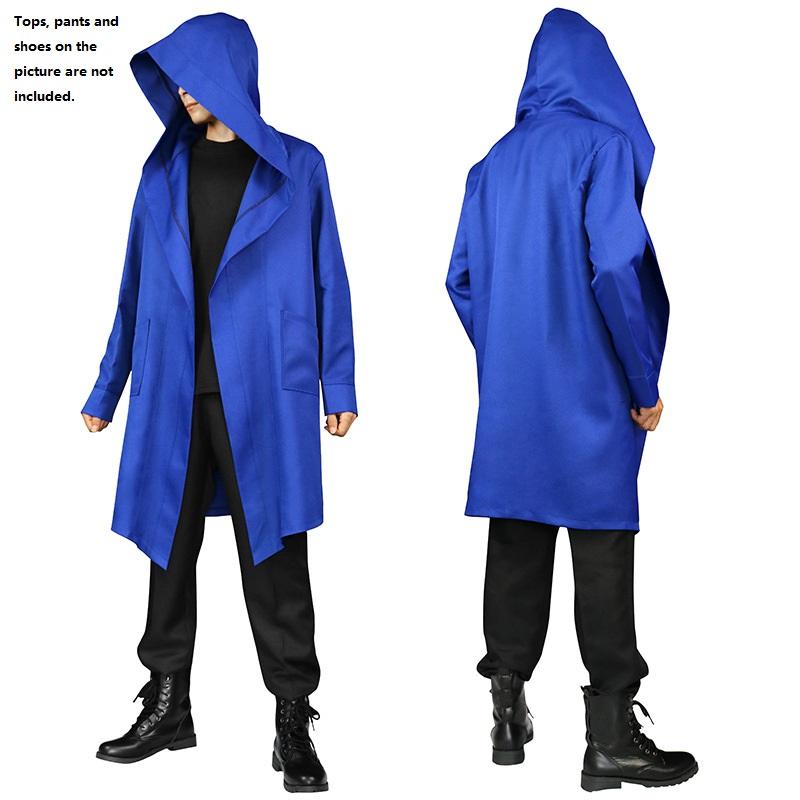 

Плащи Смерти с капюшоном Женские Мужские Плащ Ведьмы Волшебника Костюм на Хэллоуин Косплей Blue,S