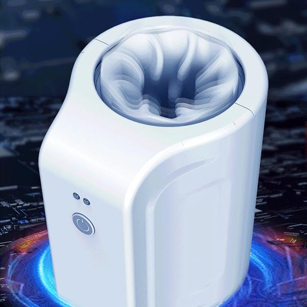 Automatische Rotation Vagina Cup Doppel Kanal Weiche Silikon Realität Vagina Masturbation Maschine Erwachsene Sex Spielzeug für Männer