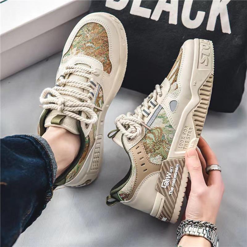 

Daddy shoes men s secret forest oil painting board shoes men s summer breathable casual sports shoes versatile shoes men s trendy shoes 44