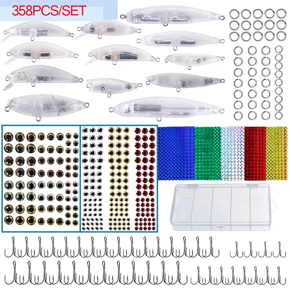 

358pcs/set Luya Bait Diy Set Handmade Fake Bait Biomimetic Bait Set Fishing Set