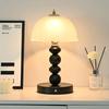 Nordische Nachttischlampe Licht Luxus Schlafzimmer Kürbis Dekoriert Tischlampe Retro Glas Kreatives Nachtlicht Ferienwohnung Schreibtischlampe