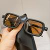 Retro Kleine Rechteckige Sonnenbrillen Damen Herren Mode Punk Brillen Luxusmarke Designer Schwarze Quadratische Sonnenbrillen