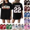 Women's Casual Short Sleeve T-Shirt University Letter Print Loose Fit Crew Neck Lightweight Soft Fabric Comfortable Daily Wear