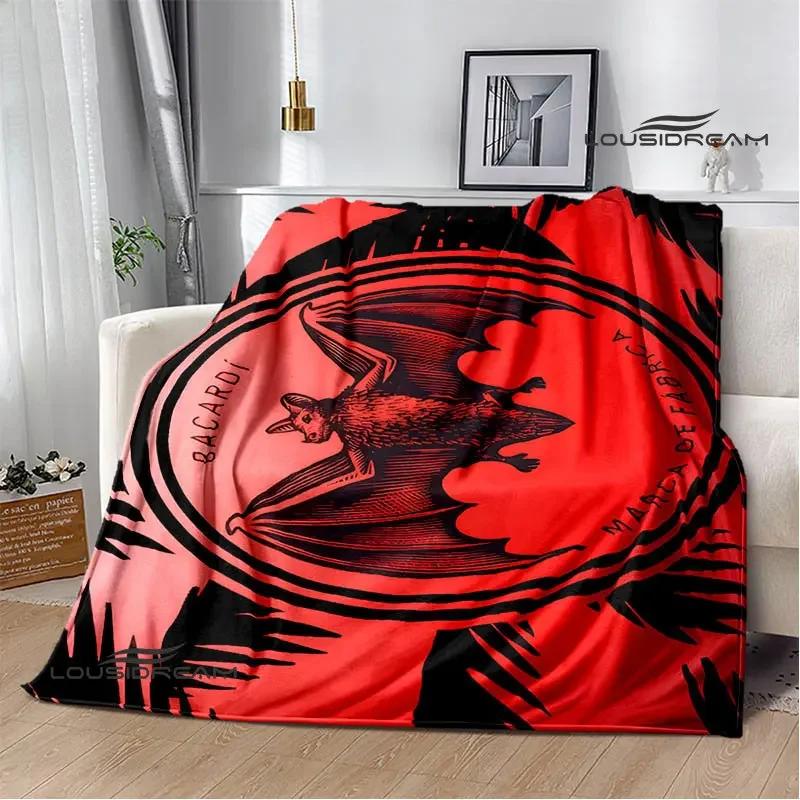 Bacardi Wein Logo Druck Decke Mode Warm Schön Flanell Weich Und Bequem Haus Reise Decke Geburtstagsgeschenk