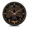 13inch Digital Azan Clock Retro Round Wall Clock with Alarm Clock Function & Year Data Temperature Prayer Time Display