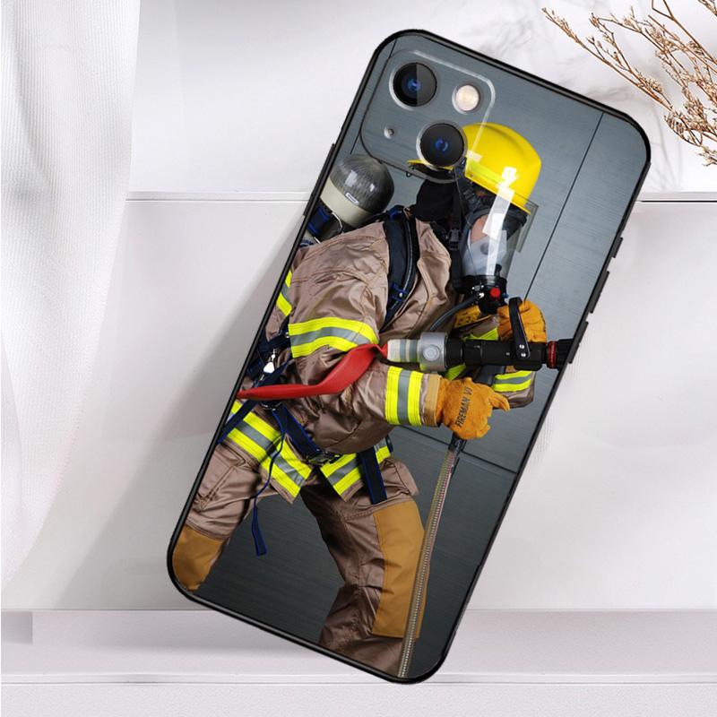 Firefighter Heroes Fireman Phone Case For iPhone 16 15 14 13 12 11 Pro Max Mini X XR XS Max 7 8 Plus Back Cover