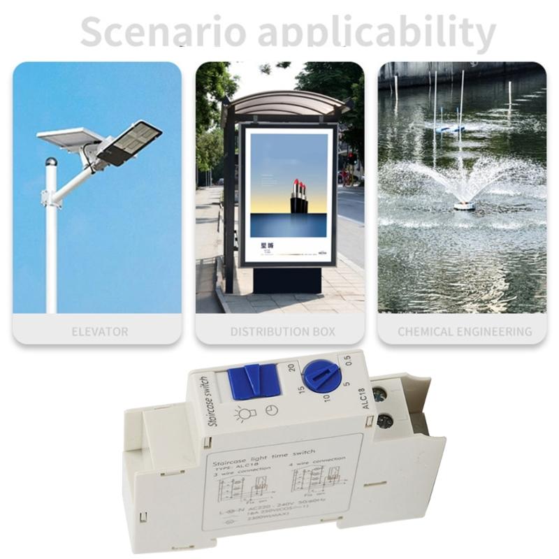 Mechanical Count Down Fast Time Switches Lighting Controller Rail Mounted Time Control Device for Easy Installation