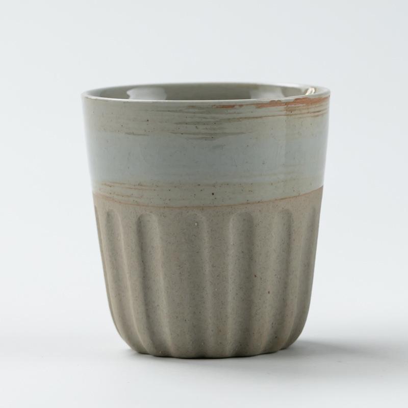 Coarse Pottery Japanese Style Large Tea Cups  Ceramic Cups Household Drinking Cups Mugs  Latte Coffee Cups Mouthwash Cups