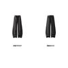 Vintage Contrast Color Plaid Belt Curved Wide Leg Loose Casual Pants For Men