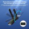 USB Network Card Dual Band 2.4G/5GHz Wireless Receiver Transmitter  For Desktop Laptop PC