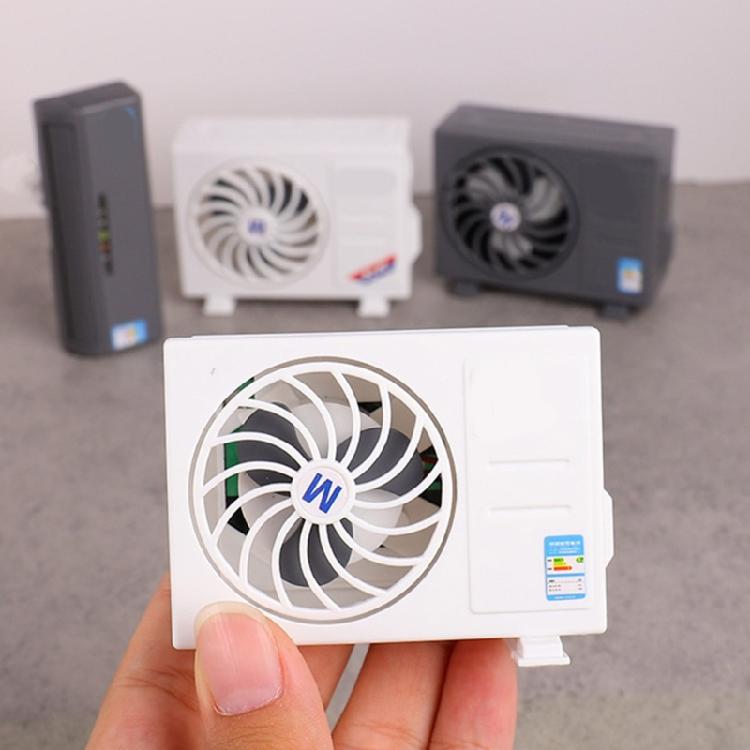 Kindersichere solarbetriebene Klimaanlage Modell Realistisches ABS-Design Verbessert Puppenhäuser Interaktives Spiel Und Kreativität