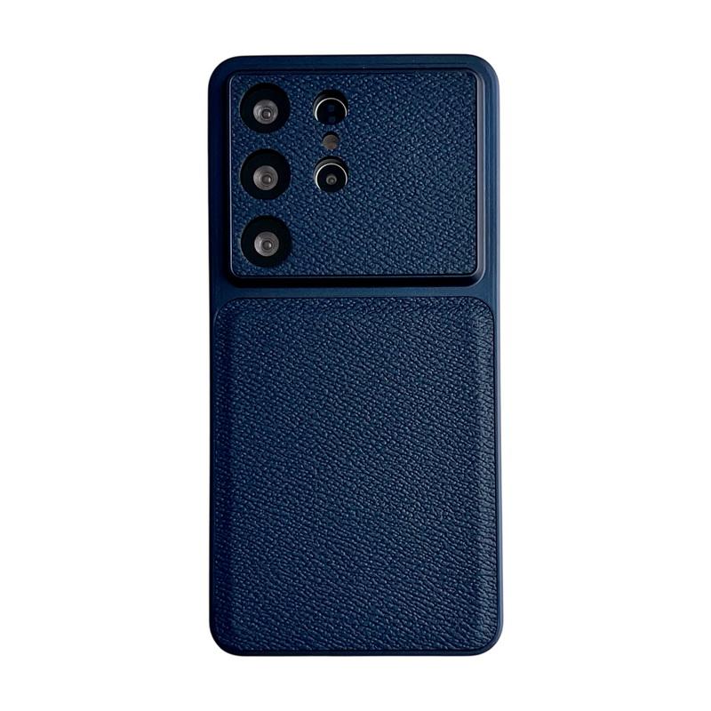 S26 Ultra Case Luxury Leather Skin Hybrid PC Bumper Matte Anti-skid Back Cover For Samsung Galaxy S26 Ultra S25 FE S24 Plus