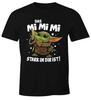 Pánské tričko 100% bavlna Pánská trička Top s nápisem Mimimi je v tobě síla Dítě Yoda Zábavné tričko Vtipné-