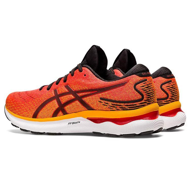 Asics Gel Nimbus 24 Cherry Tomato Men Sneakers Orange Black 1011B359-800