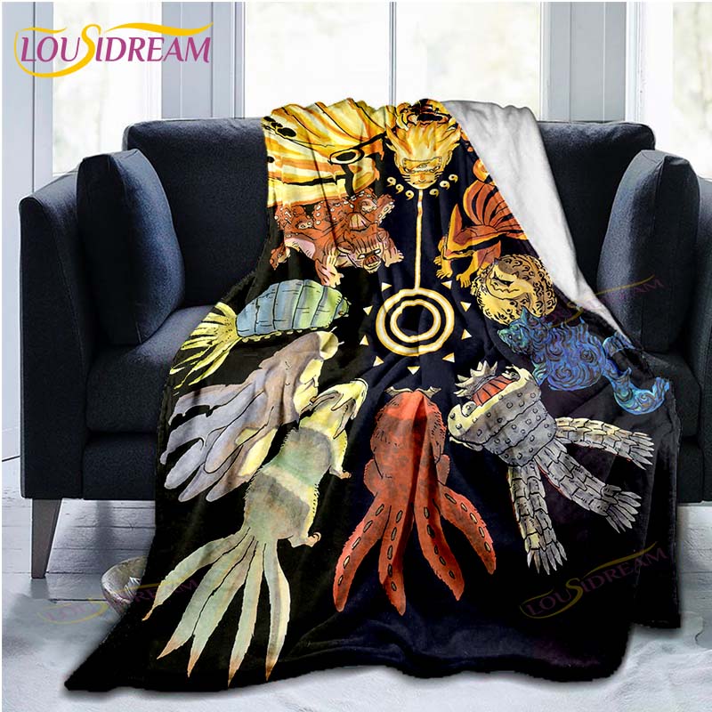 Anime Naruto Sasuke 3D Print Blanket Sofa Bed Blanket Super Soft Warm Blanket Cover Flannel Throw Blanket