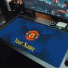 Manchester United F Custom Name Large Size Mouse Pad Large Gaming Table Cushion Non-slip Laptop Tablet Big Mousepad XXL Mat Mini PC Playmat With Lock 