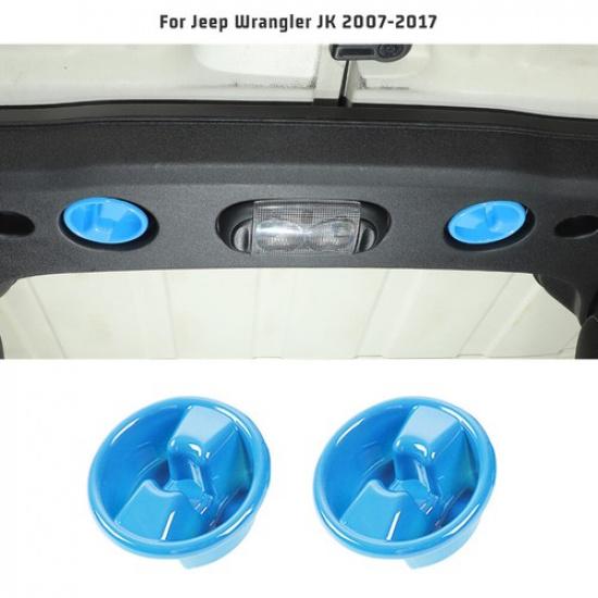 Roof Remove Mounting Knob Cover Trim Decor For Jeep Wrangler JK 07-17 Light Blue
