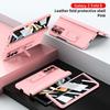 Foldable Phone Case Galaxy Z Fold 8 Ultra 7 6 5 With Pen Slot Stand Kickstand PU Leather Cover Shockproof Full