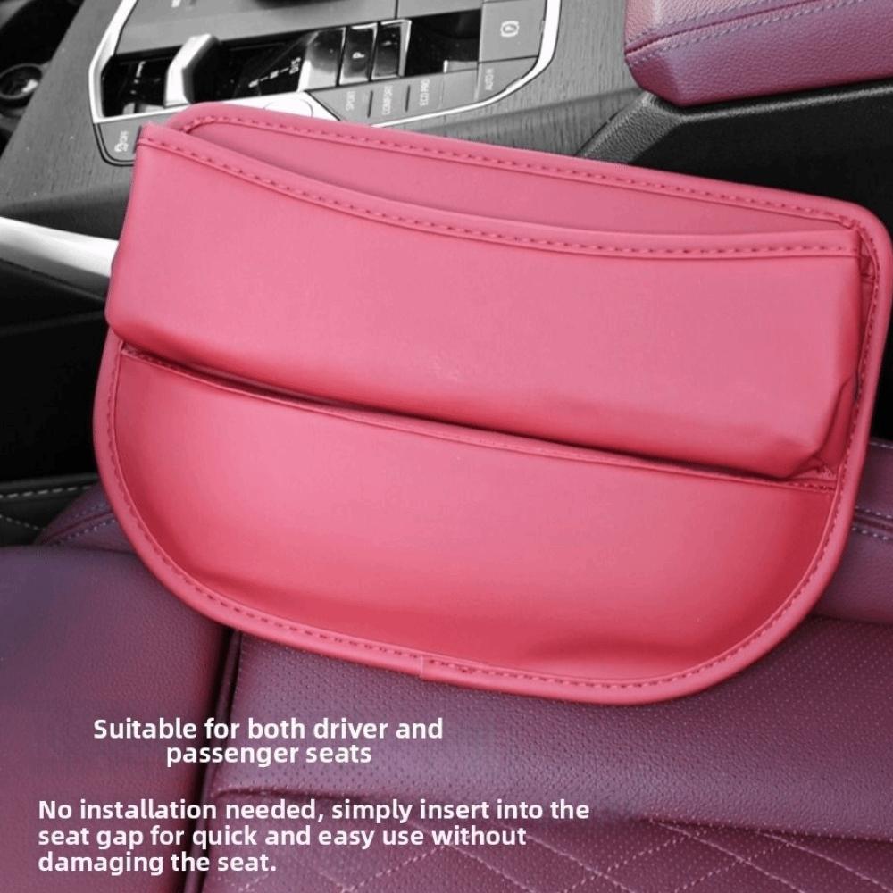 Universal Car Leather Storage Box Car Seat Slit Gap Pocket  Wallet Phone Key Card Storage
