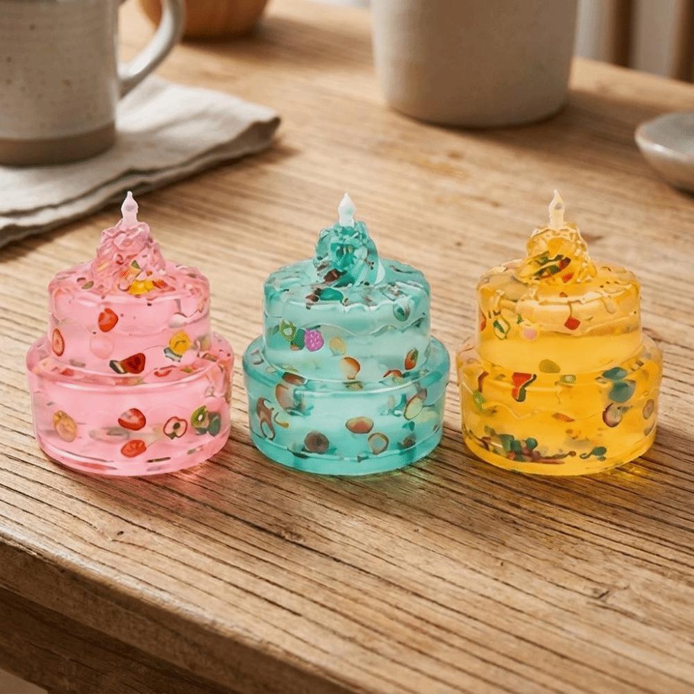 Creative Stress Relief Pinch TPR Christmas Squishy Toy Santa Claus Cake Squeeze Toy Christmas