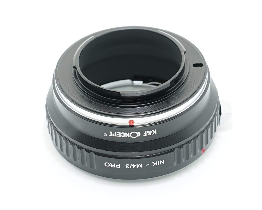 Adaptateur d'objectif Nikon AI vers monture Micro Four Thirds PRO avec chiffon d'objectif K&F m4/3 NF-M43-PRO (KFM43PRO)