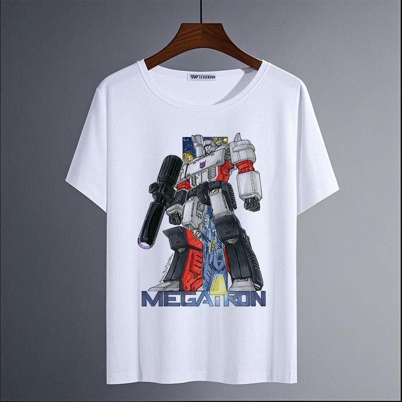 Summer New Breathable Children's T-Shirt with Transformers Optimus Prime Print, Fashionable