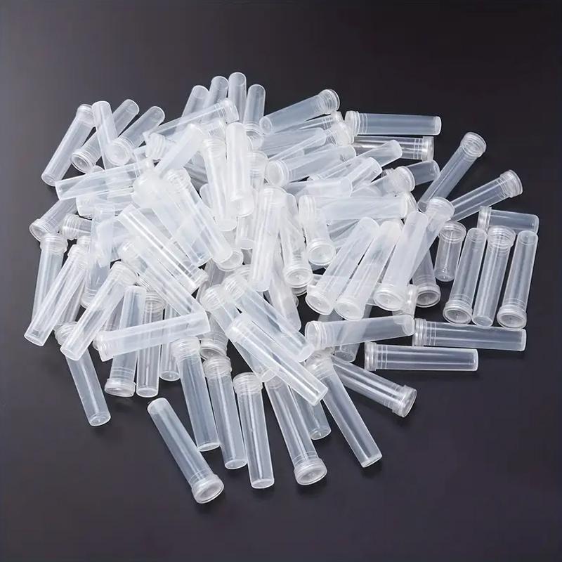100PC With Silicone Caps Floral Vials for Flower Arrangements Mini Flower Vases Home Plastic Flower Water Tubes Reusable