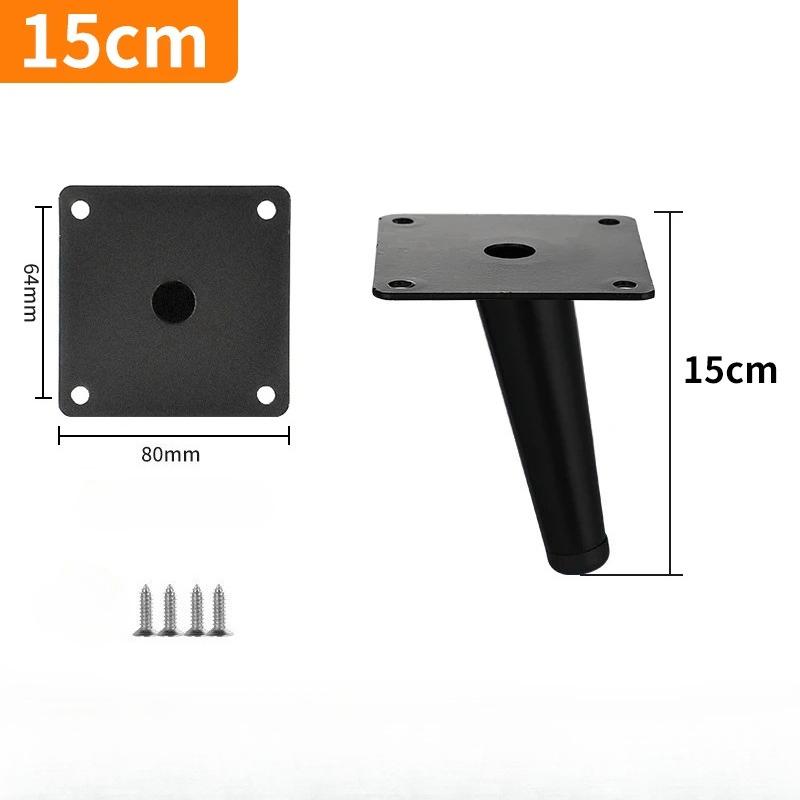 4pcs Conical Furniture Legs Oblique Metal Legs Matte Furniture Feet for DIY Sofa Cabinet Table Chair Cupboard