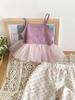 Now B. Happy Summer Girls' Gauze Top & Wide-Leg Pants Set - Stylish, Versatile, and Casual.