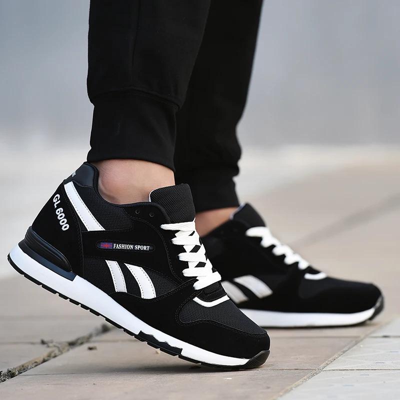 Low-Top Running Shoes Men'S Casual Sport Sneakers Lightweight Summer Fashion Retro Style Slow Run Shoes Breathable Mesh