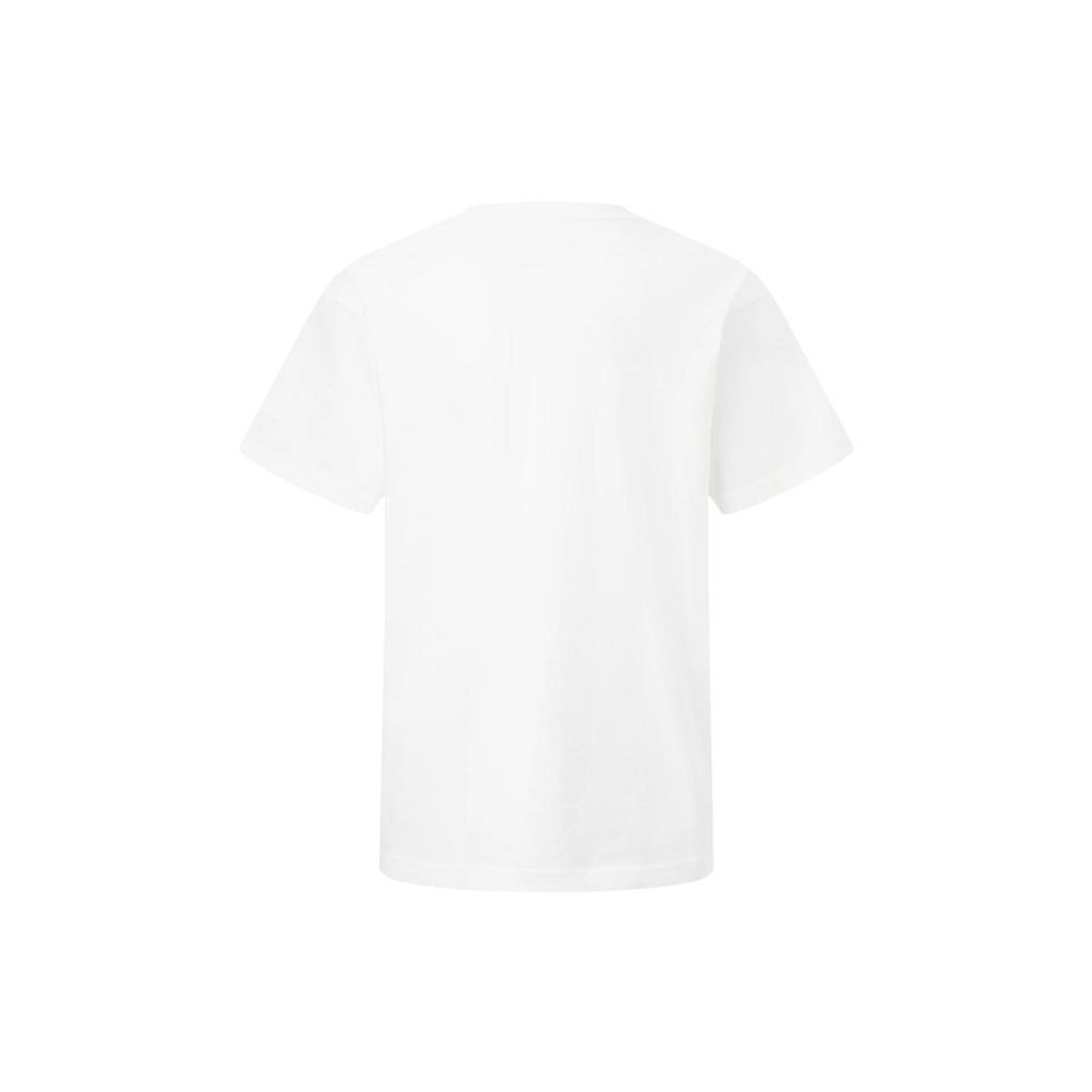 Li Ning X OG Slick Kollaboration Fotodruck Lockeres Kurzarm-T-Shirt Unisex T-Shirt Off-White AHST675-2